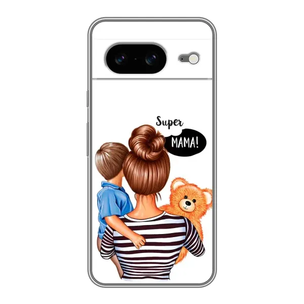Чехол с рисунком «Мама и сын» для Google Pixel 8 Чехол с рисунком «Мама и сын» для Google Pixel 8