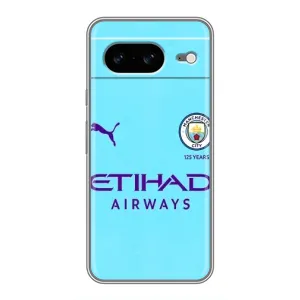 Силиконовые Чехлы принт Футбол на Google Pixel 8 (Man City)