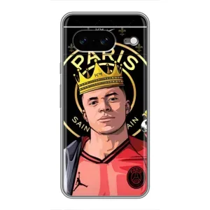 Чехол (TPU) с Футболистом на Google Pixel 8 (Mbappe King)