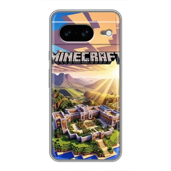 Чехол с рисунком «MINECRAFT» для Google Pixel 8