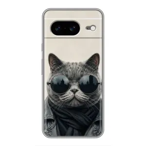 Чехол на тематику: Коты для Google Pixel 8 (Модный кот)
