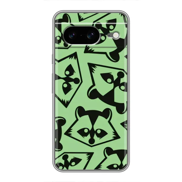 Чехол с рисунком «Мордочки Енота» для Google Pixel 8 Чехол с рисунком «Мордочки Енота» для Google Pixel 8