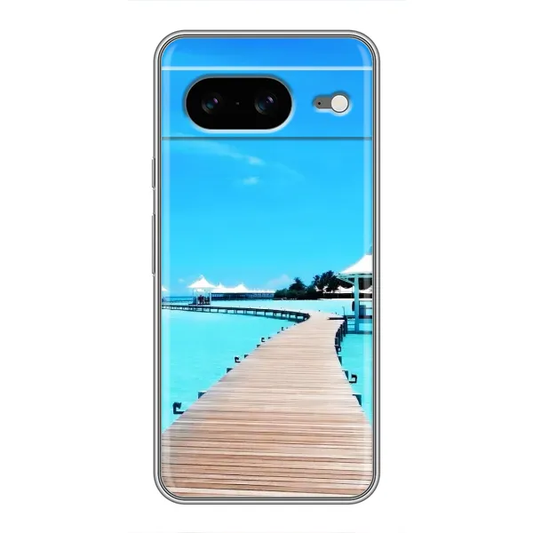 Чехол с рисунком «Набережная» для Google Pixel 8