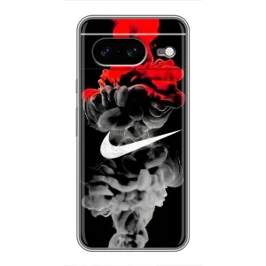Силиконовый Чехол на Google Pixel 8 с картинкой Nike (Nike дым)