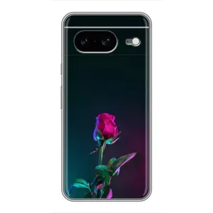 Чехлы с принтом Розочки для Google Pixel 8 (Ночная роза)