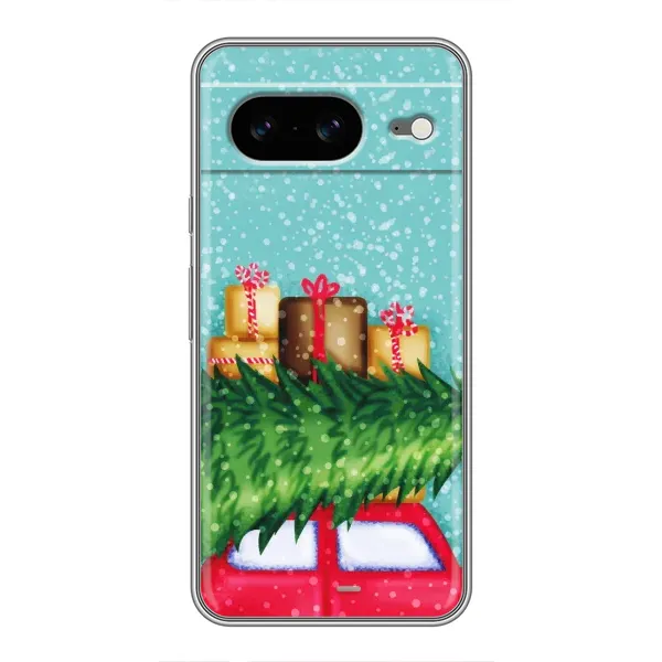 Чехол с рисунком «Новогодние подарки» для Google Pixel 8