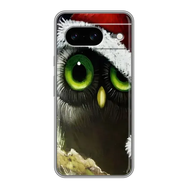 Чохол з малюнком «Новорічна Сова» для Google Pixel 8 Чохол з малюнком «Новорічна Сова» для Google Pixel 8