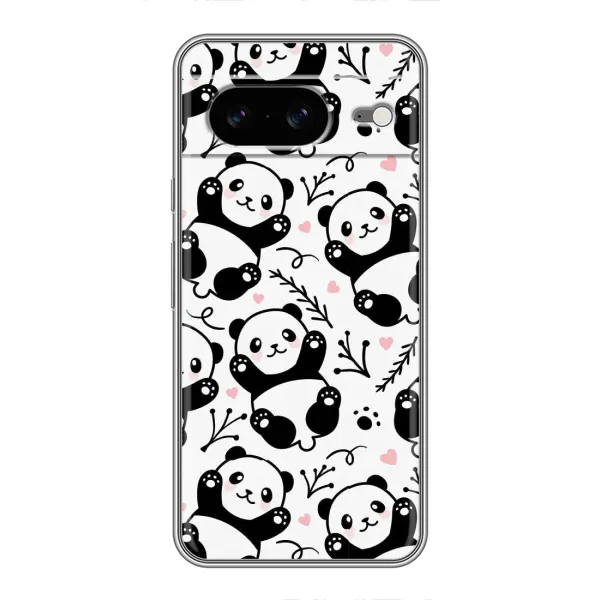 Чехол с рисунком «Пандочки» для Google Pixel 8