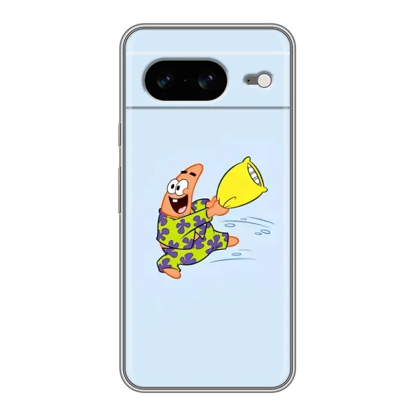 Чехол с рисунком «Патрик с подушкой» для Google Pixel 8