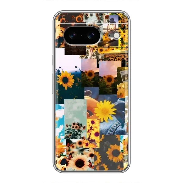 Чехол с рисунком «Подсолнуховый дизайн» для Google Pixel 8 Чехол с рисунком «Подсолнуховый дизайн» для Google Pixel 8