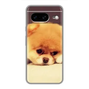 Чехол (ТПУ) Милые собачки для Google Pixel 8 (Померанский шпиц)