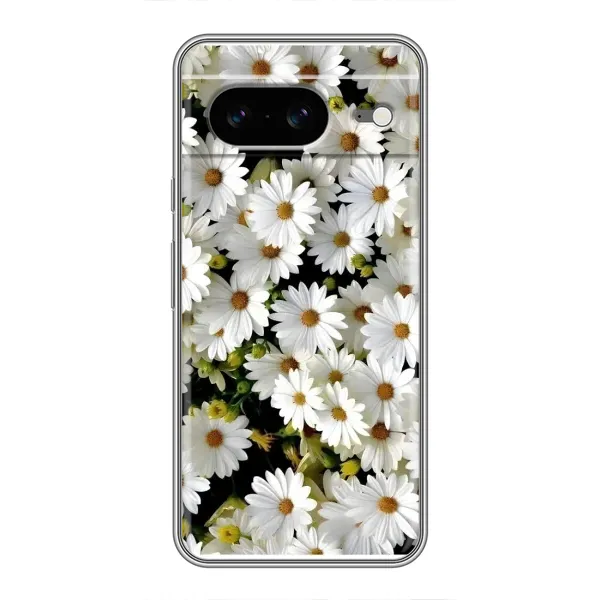 Чохол з малюнком «Рамка в ромашках» для Google Pixel 8 Чохол з малюнком «Рамка в ромашках» для Google Pixel 8