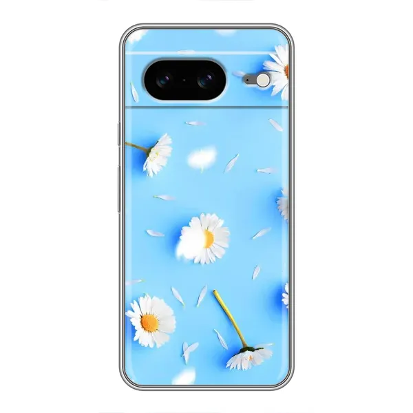Чехол с рисунком «ромашки на голубом» для Google Pixel 8
