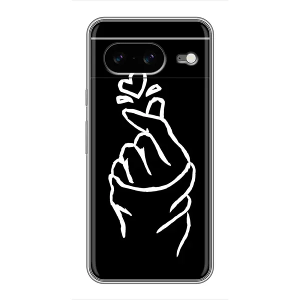 Чохол з малюнком «Сердечко на чорному» для Google Pixel 8 Чохол з малюнком «Сердечко на чорному» для Google Pixel 8