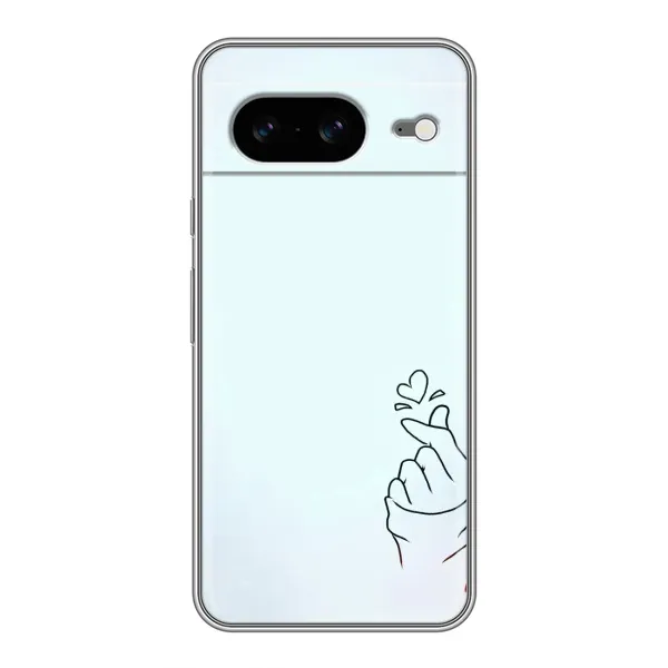 Чохол з малюнком «Сердечко на блакитному» для Google Pixel 8 Чохол з малюнком «Сердечко на блакитному» для Google Pixel 8