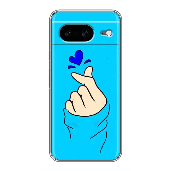 Чохол з малюнком «Сердечко на синоьому» для Google Pixel 8 Чохол з малюнком «Сердечко на синоьому» для Google Pixel 8