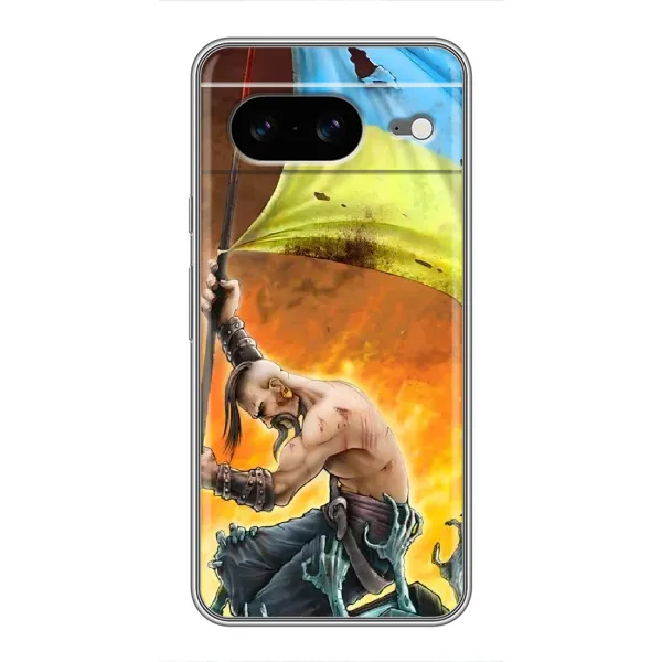 Чехол с рисунком «Сильный Козак» для Google Pixel 8 Чехол с рисунком «Сильный Козак» для Google Pixel 8