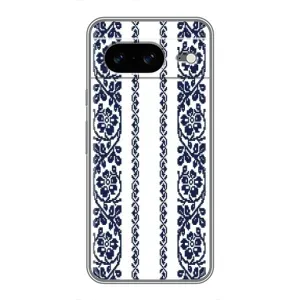 Силиконовый Чехол на Google Pixel 8 с картинкой Вышиванки (Синяя вышиванка)