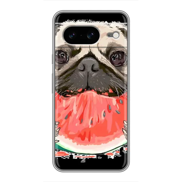 Чехол с рисунком «Смешной Мопс» для Google Pixel 8 Чехол с рисунком «Смешной Мопс» для Google Pixel 8