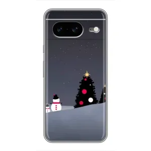 Чехлы на Новый Год Google Pixel 8 (Снеговички)