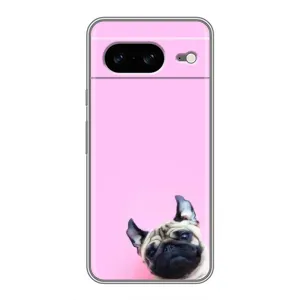 Бампер для Google Pixel 8 с картинкой "Песики" (Собака на розовом)