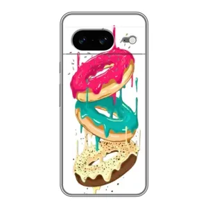 Чехол с изображением  вкусной еды для Google Pixel 8 (Сочные пончики)