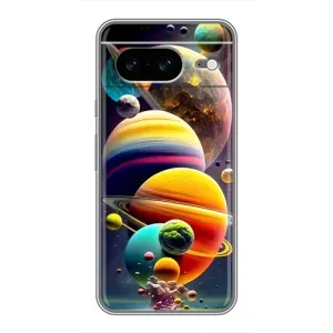 Чохол (ТПУ) з планетами на Google Pixel 8 (Сонячна система)