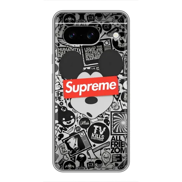 Чехол с рисунком «Supreme Маус» для Google Pixel 8 Чехол с рисунком «Supreme Маус» для Google Pixel 8