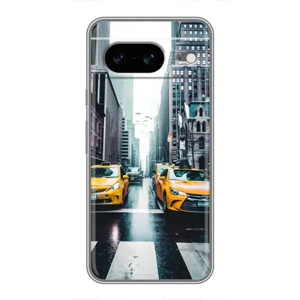 Чехол с рисунком «Такси» для Google Pixel 8