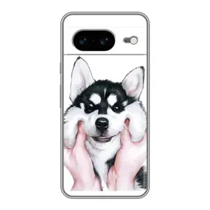 Бампер для Google Pixel 8 с картинкой "Песики" (Собака Хаски)