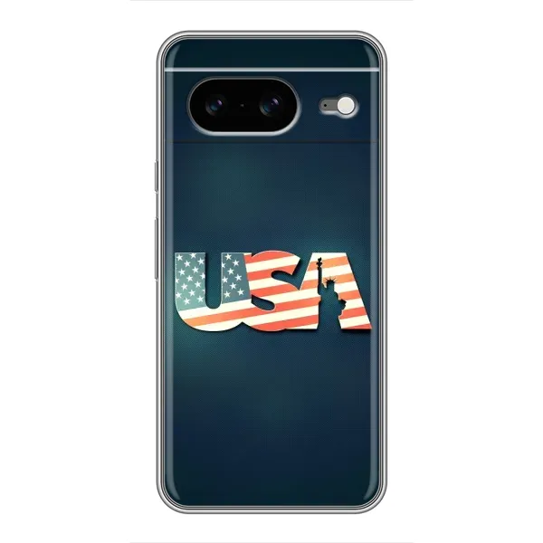 Чехол с рисунком «USA» для Google Pixel 8