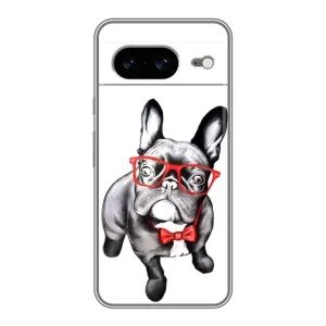 Бампер для Google Pixel 8 с картинкой "Песики" (В очках)