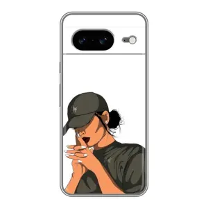 Силіконовый Чохол на Google Pixel 8 з картинкой Модных девушек (У зеленому)