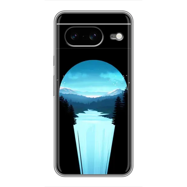 Чехол с рисунком «Синий Водопад» для Google Pixel 8