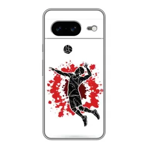 Чехлы с принтом Спортивная тематика для Google Pixel 8 (Волейболист)