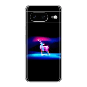 Силіконовий бампер з картинкою звірів для Google Pixel 8 (Яскравий олень)