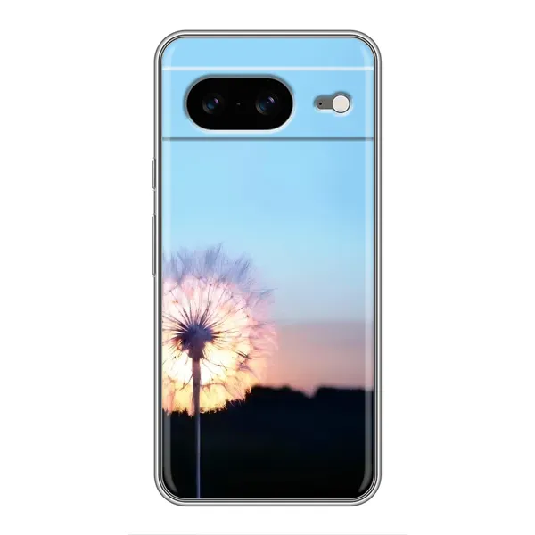 Чехол с рисунком «Закат с одуванчиком» для Google Pixel 8 Чехол с рисунком «Закат с одуванчиком» для Google Pixel 8