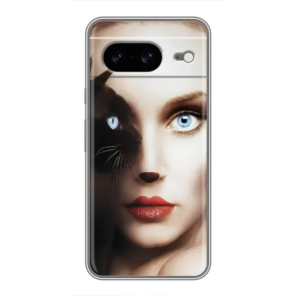 Чехол с рисунком «Женщина кошка» для Google Pixel 8 Чехол с рисунком «Женщина кошка» для Google Pixel 8