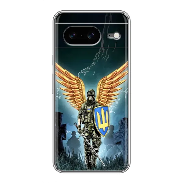 Чехол с рисунком «ЗСУ з крильями» для Google Pixel 8