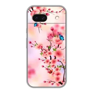 Чехол с принтом САКУРЫ на Google Pixel 8A (Бабочки на сакуре)