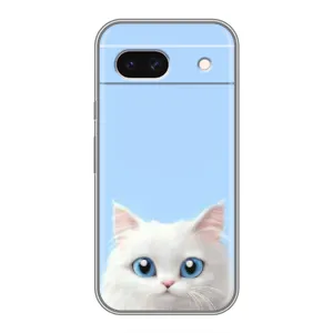 Чехол на тематику: Коты для Google Pixel 8A (Белый кот)