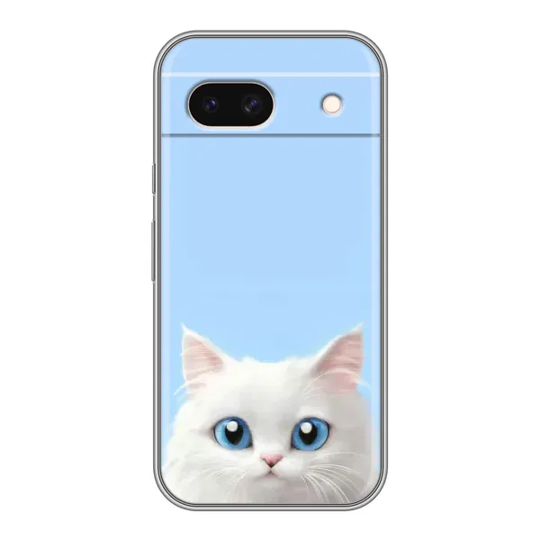 Чехол с рисунком «Белый кот» для Google Pixel 8A Чехол с рисунком «Белый кот» для Google Pixel 8A