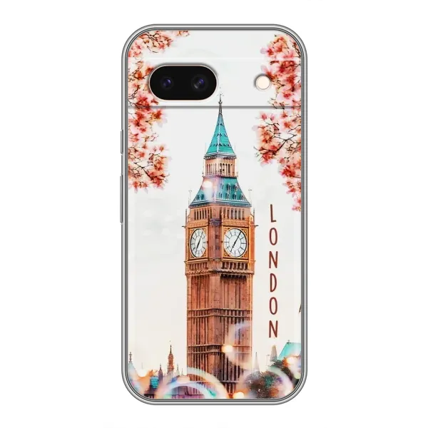 Чехол с рисунком «Часы Лондон» для Google Pixel 8A
