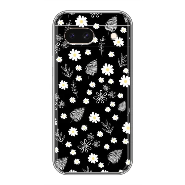 Чехол с рисунком «цветение на чорном» для Google Pixel 8A Чехол с рисунком «цветение на чорном» для Google Pixel 8A