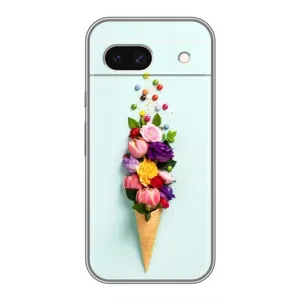 Чохли з тематикою "КВІТИ" на Google Pixel 8A (Квітка-морозиво)