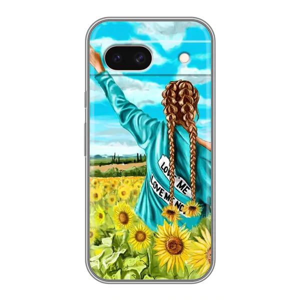 Чехол с рисунком «Девушка на поле» для Google Pixel 8A