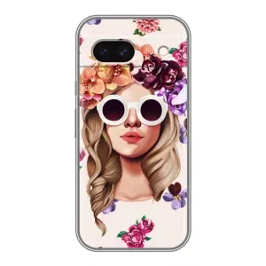 Чехол с картинкой Модные Девчонки Google Pixel 8A (Девушка в очках)