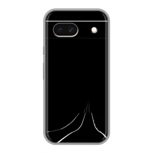 Чехол с картинками на черном фоне для Google Pixel 8A (Дорога)