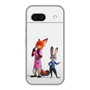 Силіконовий чохол з принтом Зоотрополіс для Google Pixel 8A (Джуді і Нік)