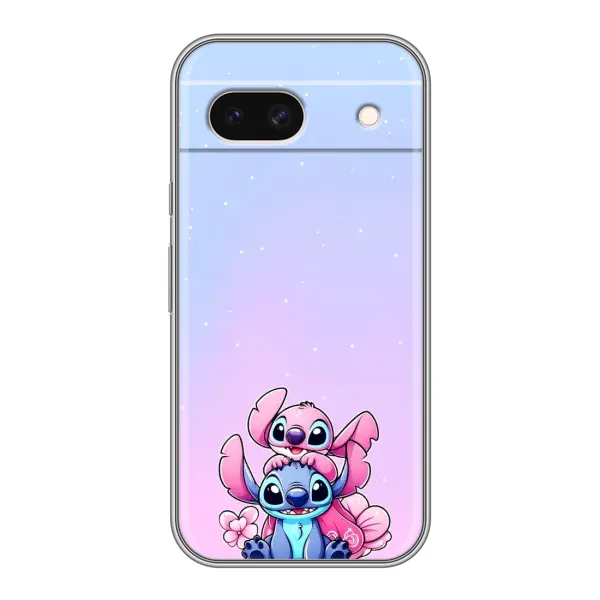 Чехол с рисунком «Энджл и Стич» для Google Pixel 8A Чехол с рисунком «Энджл и Стич» для Google Pixel 8A
